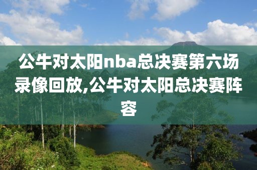 公牛对太阳nba总决赛第六场录像回放,公牛对太阳总决赛阵容