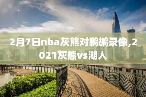 2月7日nba灰熊对鹈鹕录像,2021灰熊vs湖人